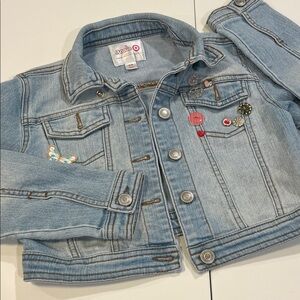 Annie - Light Blue‎ Denim Jacket with Fun Patches
